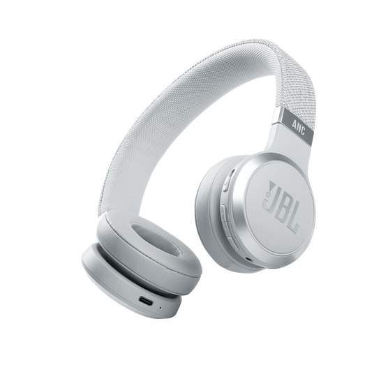 JBL Live 460NC - White - Wireless on-ear NC headphones - Hero
